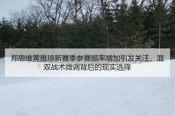 郑思维黄雅琼新赛季参赛频率增加引发关注，混双战术微调背后的现实选择